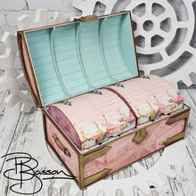 Load image into Gallery viewer, SALE BELINDA BASSON - KIT- STEAMER TRUNK WITH 8 STORAGE BOXES
