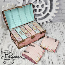 Load image into Gallery viewer, SALE BELINDA BASSON - KIT- STEAMER TRUNK WITH 8 STORAGE BOXES