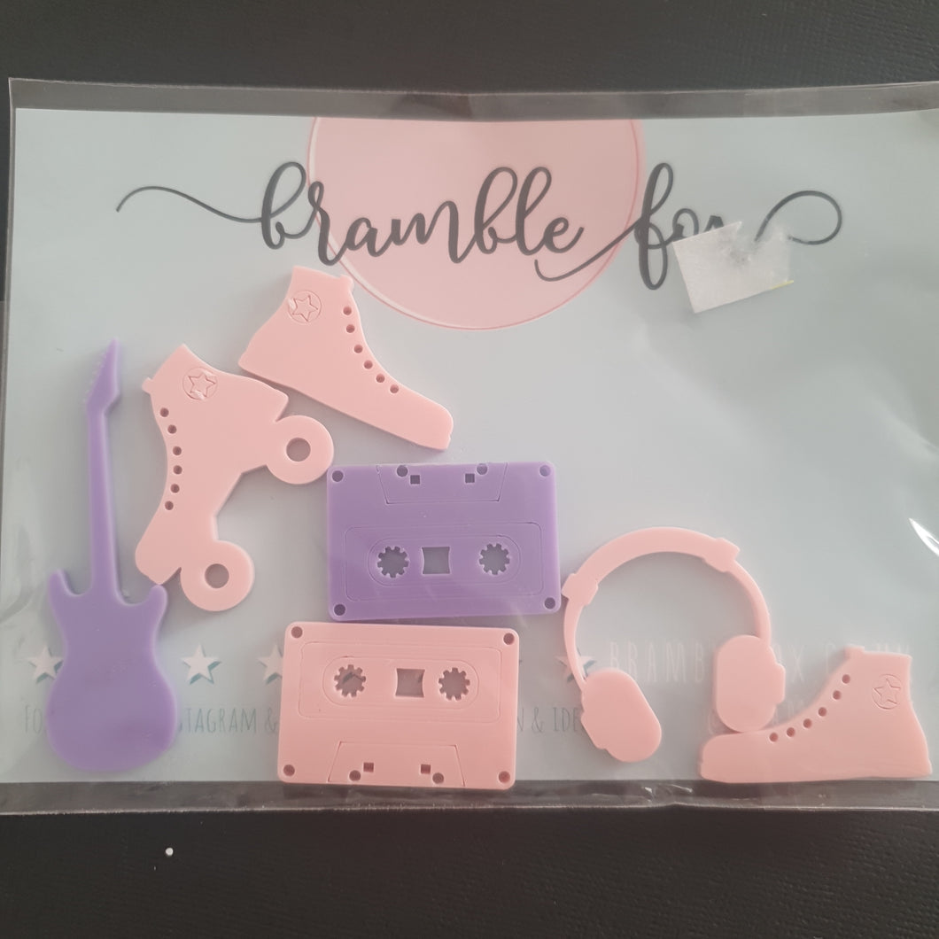 Bramble Fox - HELLO ACRYLICS - Teenage Life - Pink and Purple