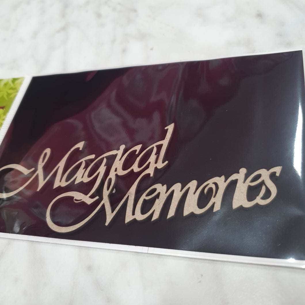 2CRAFTY  Chip Board -Magical Memories