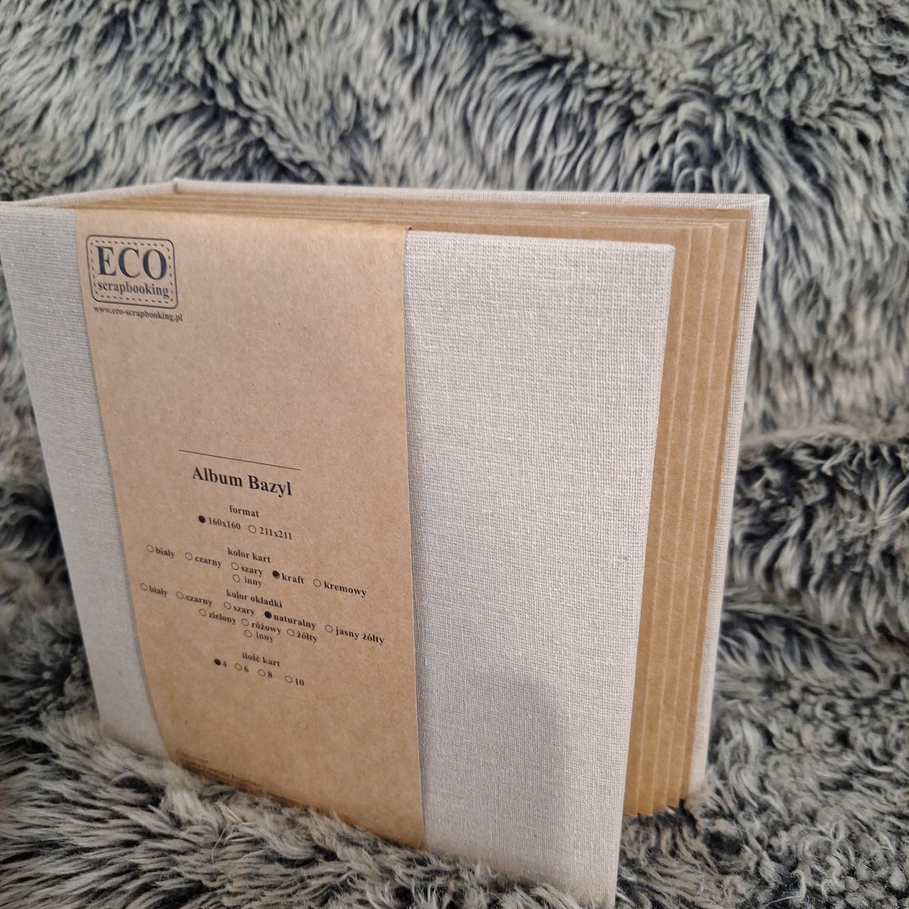 KRAFT LINEN BLANK ALBUM 160 X 160