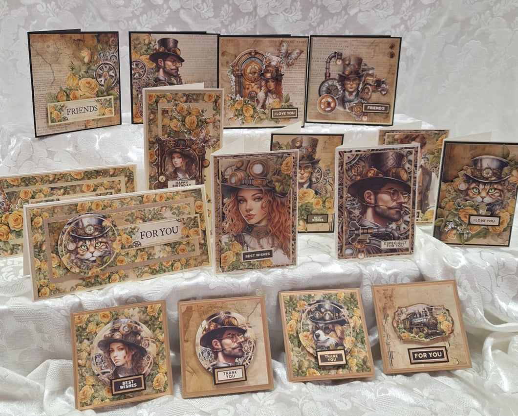MEGA CARD KIT STEAMPUNK JOURNEY BY CAROL D