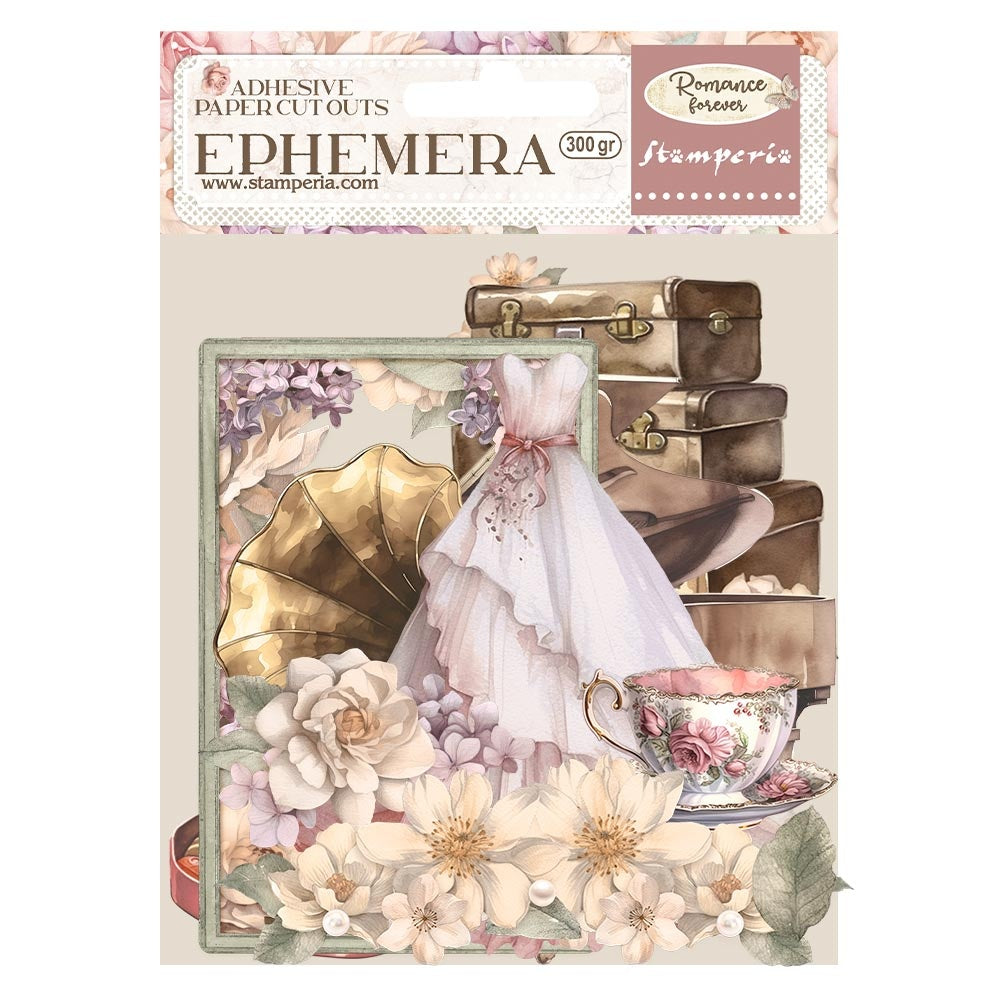 STAMPERIA   ADHESIVE EPHEMERA CUT OUTS - ROMANCE FOREVER   DFLCT38