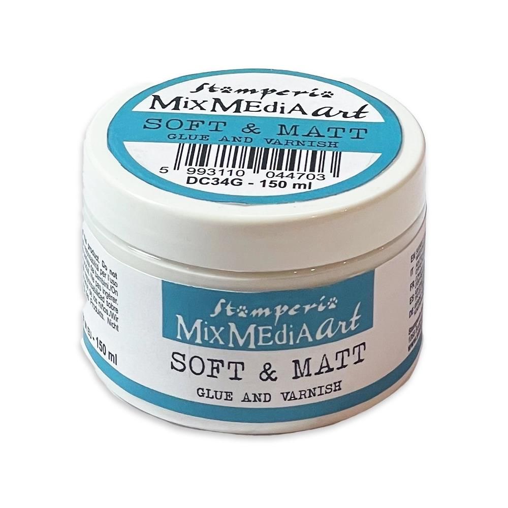 STAMPERIA SOFT AND MATT ( GLUE AND VARNISH) DC34G 150ML