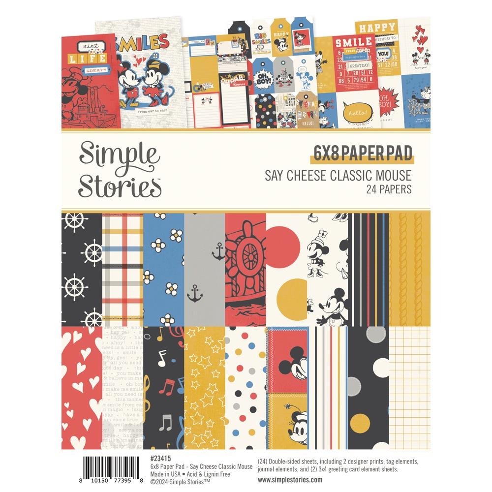 SIMPLE STORIES SAY CHEESE CLASSIC MOUSE PAPERPACK 6