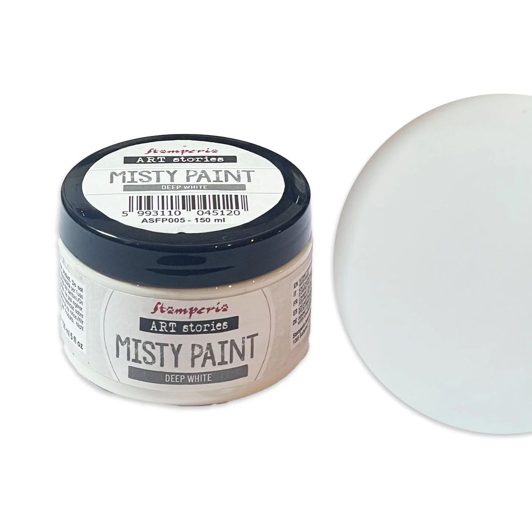 STAMPERIA MISTY PAINT DEEP WHITE 150ML ASFP005