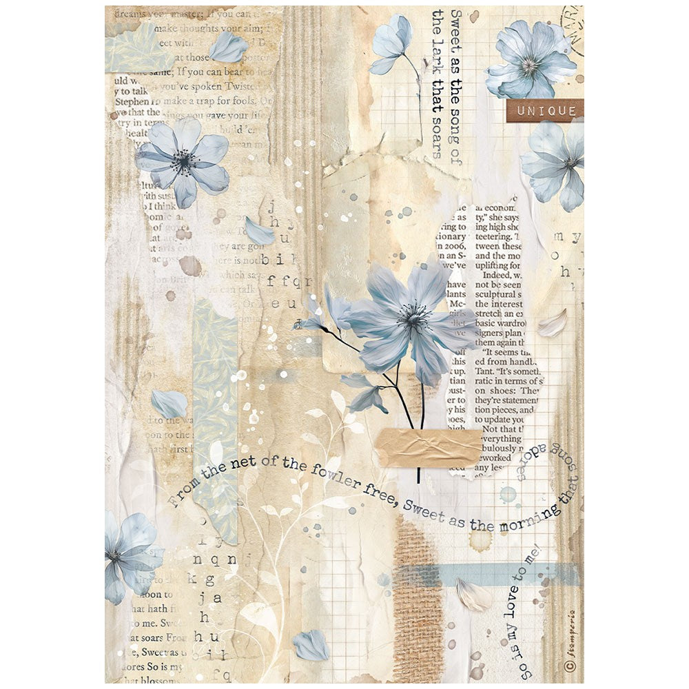 STAMPERIA  A4 Rice Paper - SECRET DIARY DFSA4861