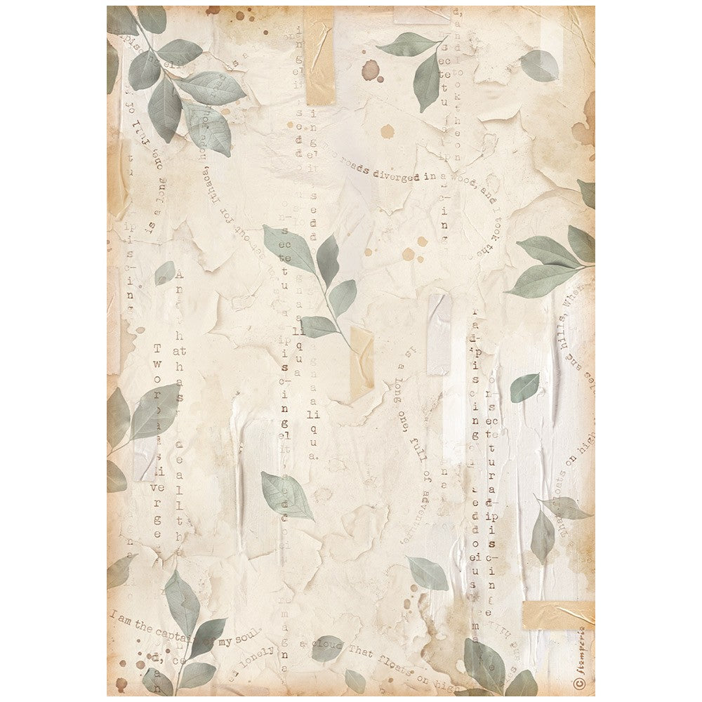 STAMPERIA  A4 Rice Paper - SECRET DIARY DFSA4866