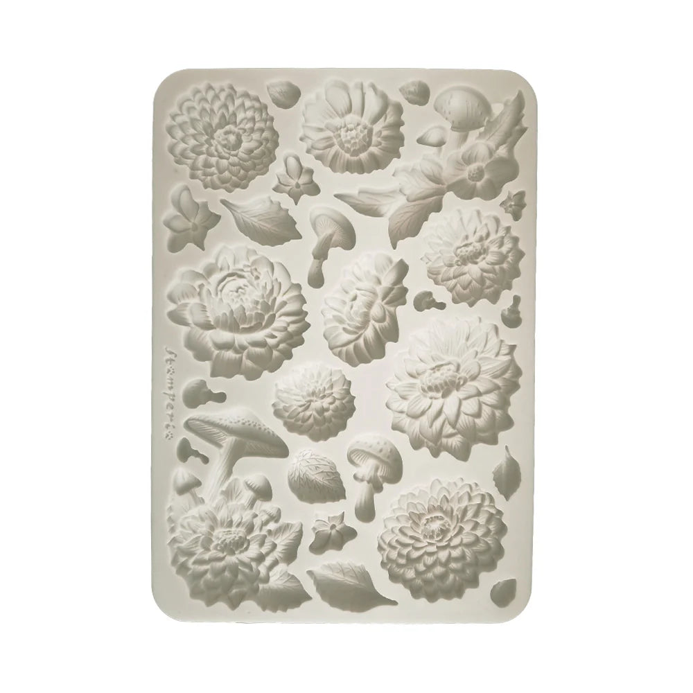 STAMPERIA - PEONY  SILICONE MOULD 14.8 X 21CM KACMA570