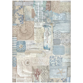 STAMPERIA SILENT SEA  A4 RICE PAPER   DFSA41027