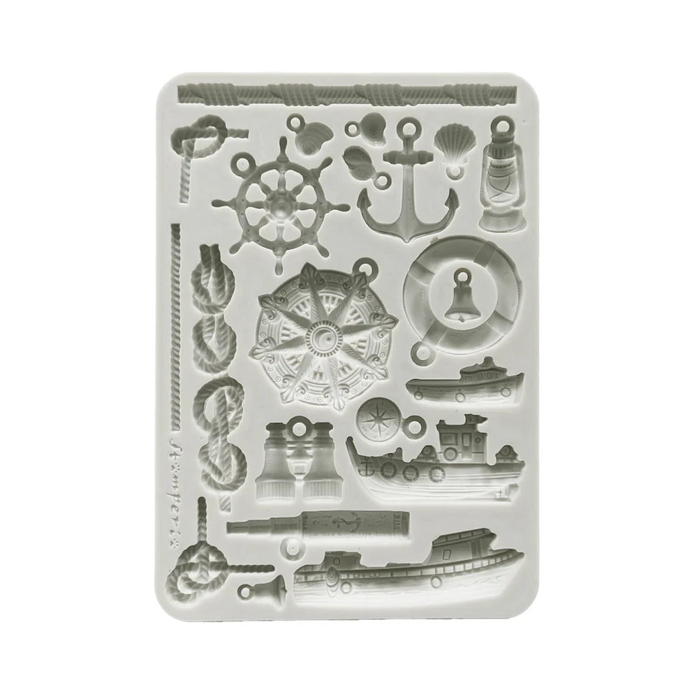 STAMPERIA  SILENT SEA  SILICONE MOULD 14.8 X 21CM KACMA579