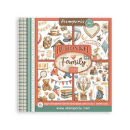 STAMPERIA FAMILY RUB ON KIT DFLRBX04 6 PAGES