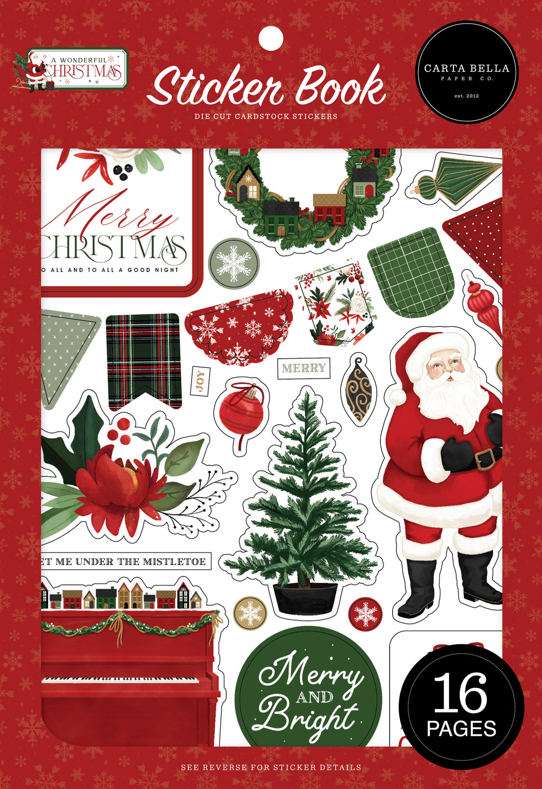 CARTA BELLA A WONDERFUL CHRISTMAS Sticker book 328029