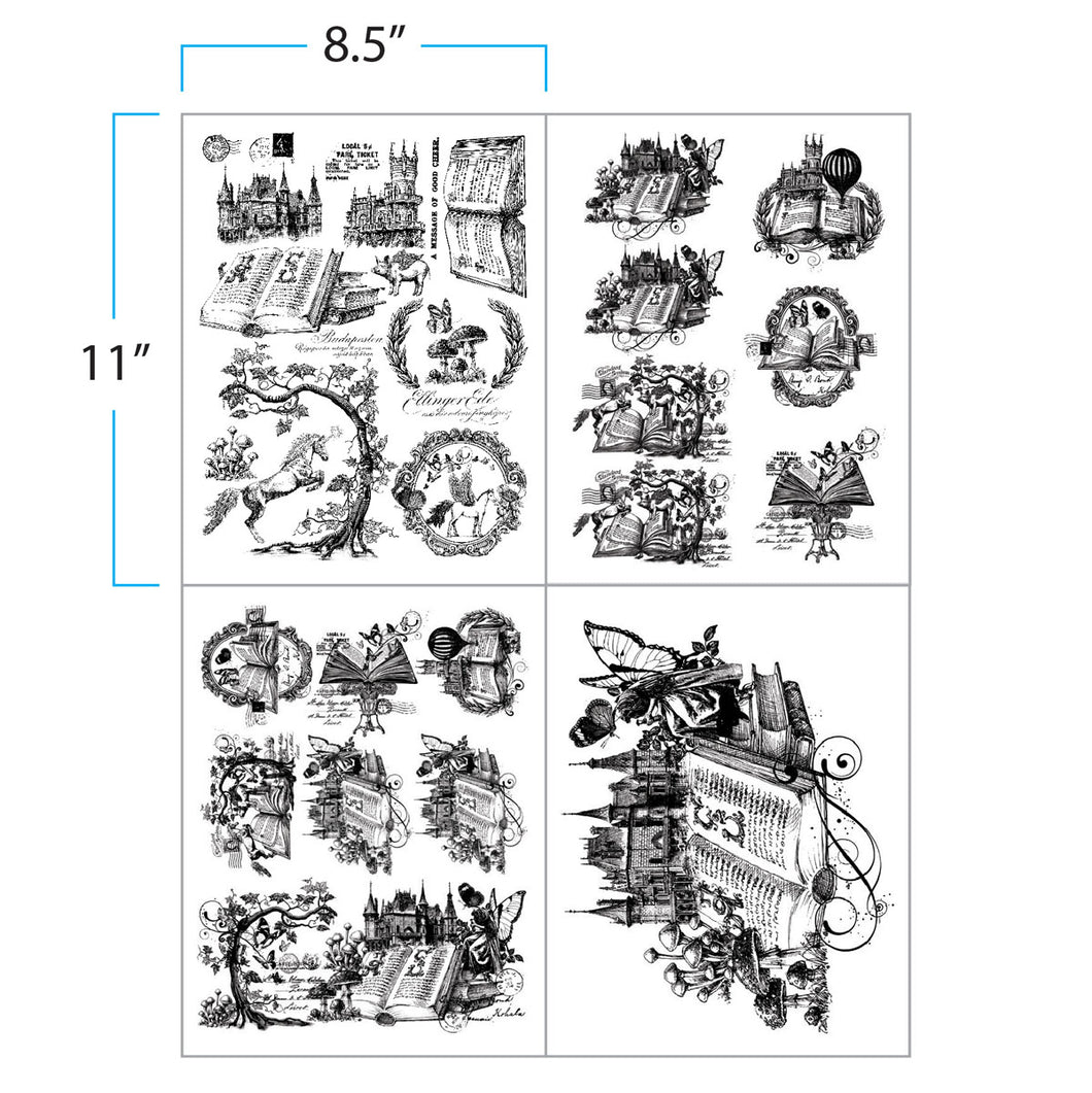 PRIMA INFUSIBLE PRINTS COLLAGED LIBRARY