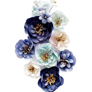#287 PRIMA FLOWERS 9 PIECE A MERMAIDS TALE BY 3 GIRLS TALE 677008