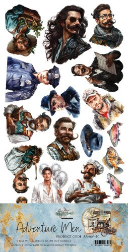 ALCHEMY OF ART ADVENTURE MEN CUTOUT SHEETS AM-10
