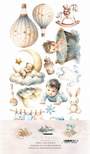 ALCHEMY OF ART MY LITTLE BABY BOY  CUTOUT SHEETS  MLB - 10