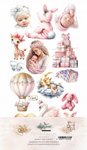 ALCHEMY OF ART MY LITTLE BABY GIRL  CUTOUT SHEETS  MLB - 11