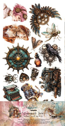 ALCHEMY OF ART STEAMPUNK TIME CUTOUT SHEETS ST-10