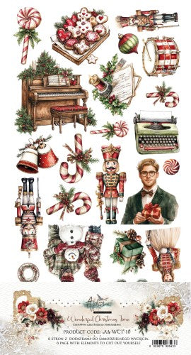 ALCHEMY OF ART WONDERFUL CHRISTMAS TIME CUTOUT SHEETS  WCT10