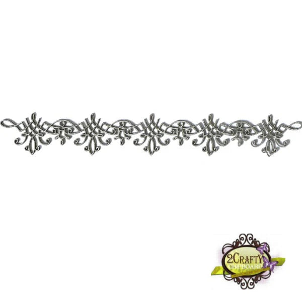 2CRAFTY CHIPBOARD BAROQUE LACE BORDER