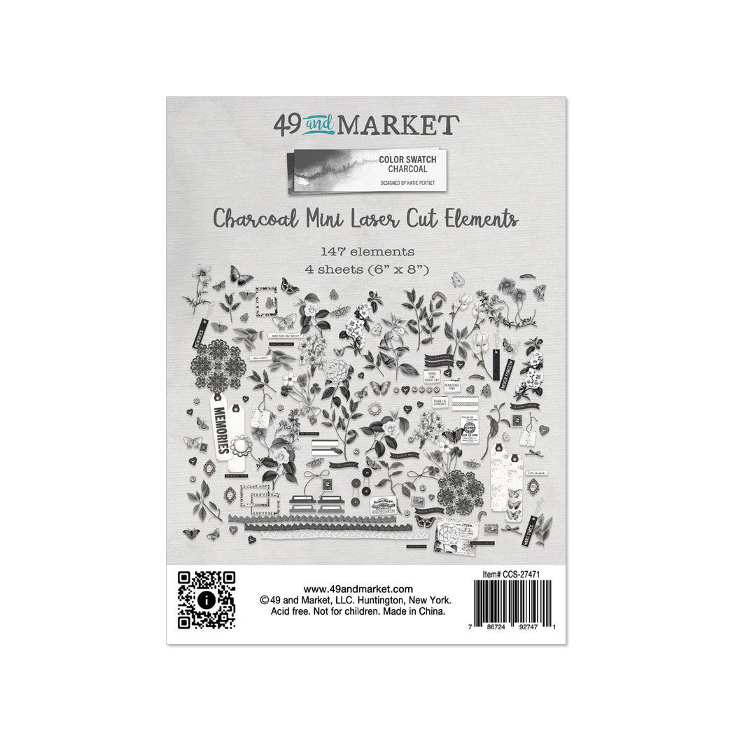 49 & MARKET CHARCOAL MINI LASER CUT ELEMENTS 27471