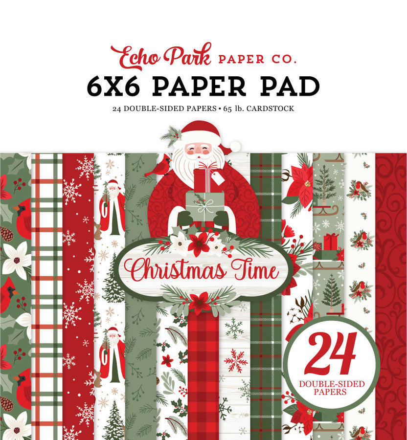 ECHO PARK 6 X6 PAPER PACK CHRISTMAS TIME
