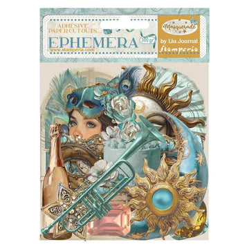 STAMPERIA   ADHESIVE EPHEMERA CUT OUTS - MASQUERADE  DFLCT59