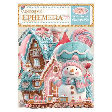 STAMPERIA   ADHESIVE EPHEMERA CUT OUTS -CANDY CHRISTMAS DFLCT66