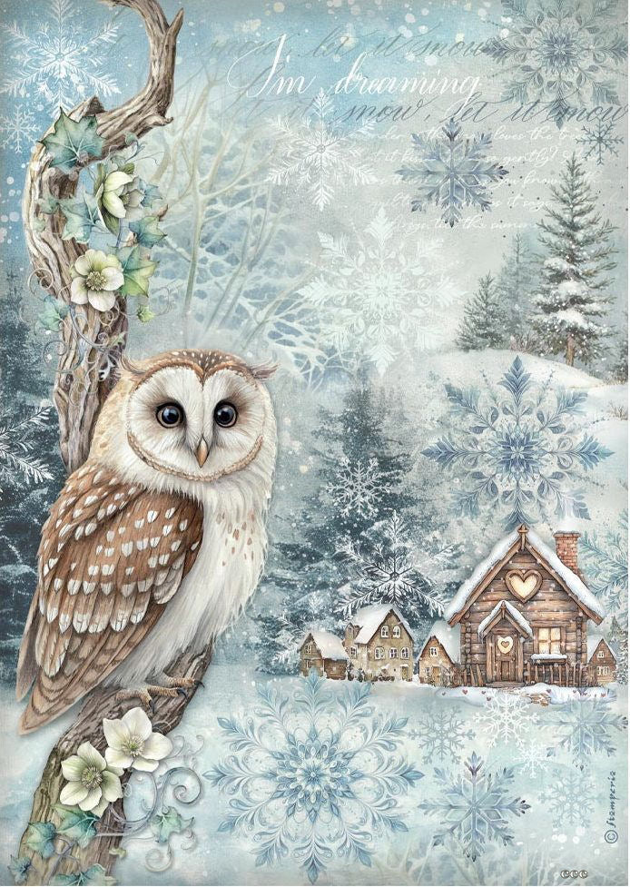 STAMPERIA THE OWL HOUSE   A4 RICE PAPER   DFSA41052
