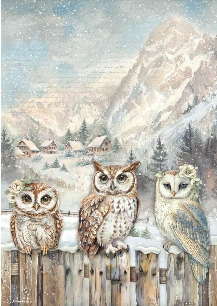 STAMPERIA THE OWL HOUSE   A4 RICE PAPER   DFSA41054