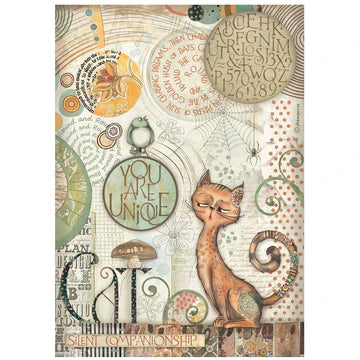 STAMPERIA FURRY FRIENDS   A4 RICE PAPER   DFSA1066