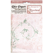 STAMPERIA  Rice Paper Backgrounds A6 ROSELAND DFSAK6006