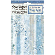 STAMPERIA  Rice Paper Backgrounds A6 BLUELAND DFSAK6007