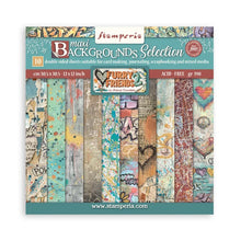 Load image into Gallery viewer, STAMPERIA FURRY FRIENDS 2 BACKGROUND SELECTION PAPERPACK 12" X 12" SBBL195
