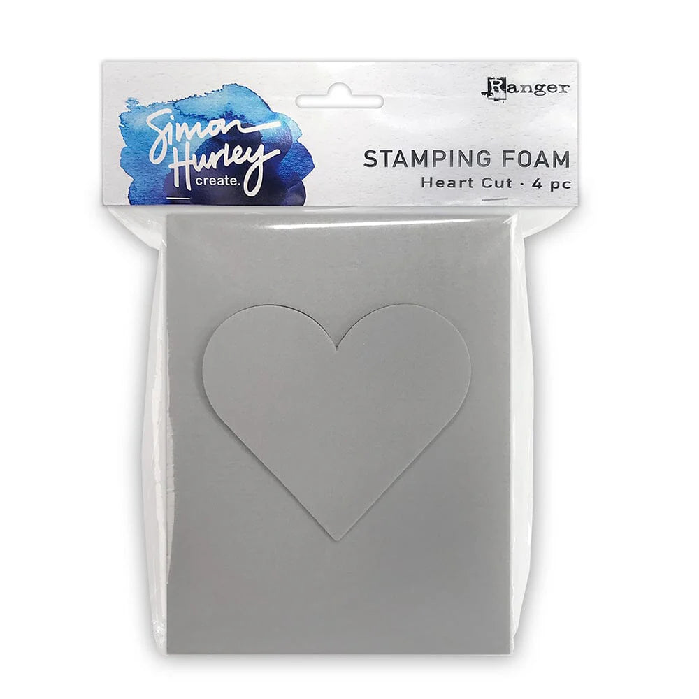 SIMON HURLEY STAMPING FOAM HEART CUT 4 PIECE  78449