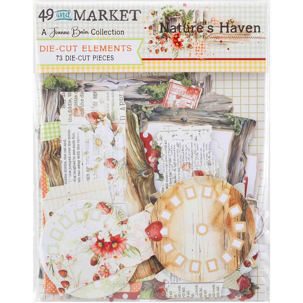 49 & MARKET NATURES HAVEN DIE-CUT ELEMENTS 73 PIECE 33199