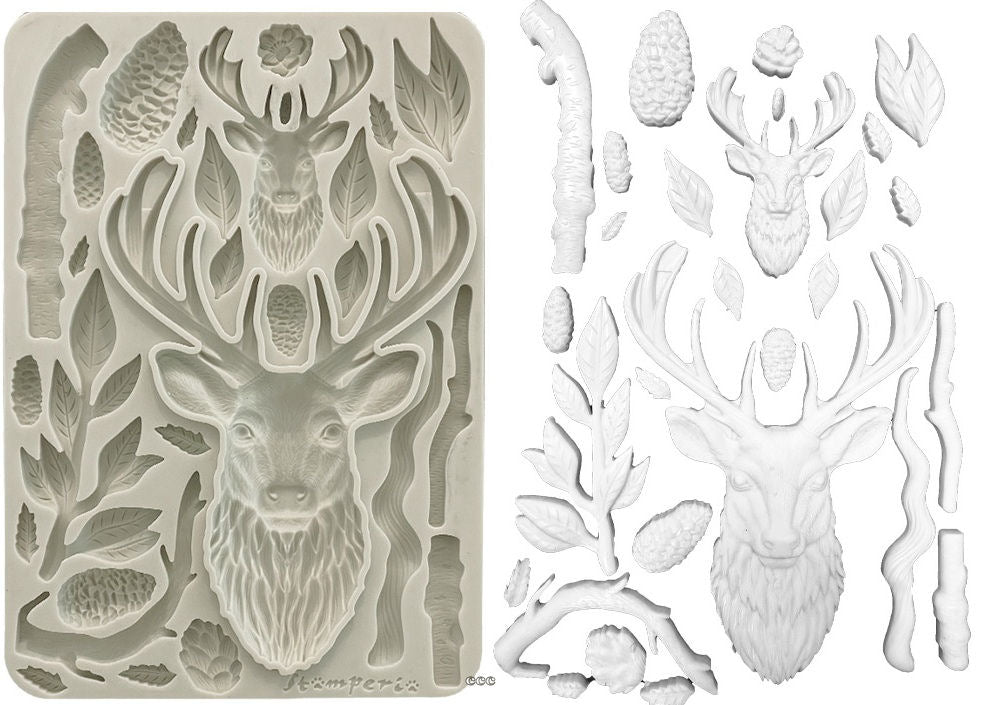 STAMPERIA  THE OWL HOUSE  SILICONE MOULD 14.8 X 21CM KACMA542
