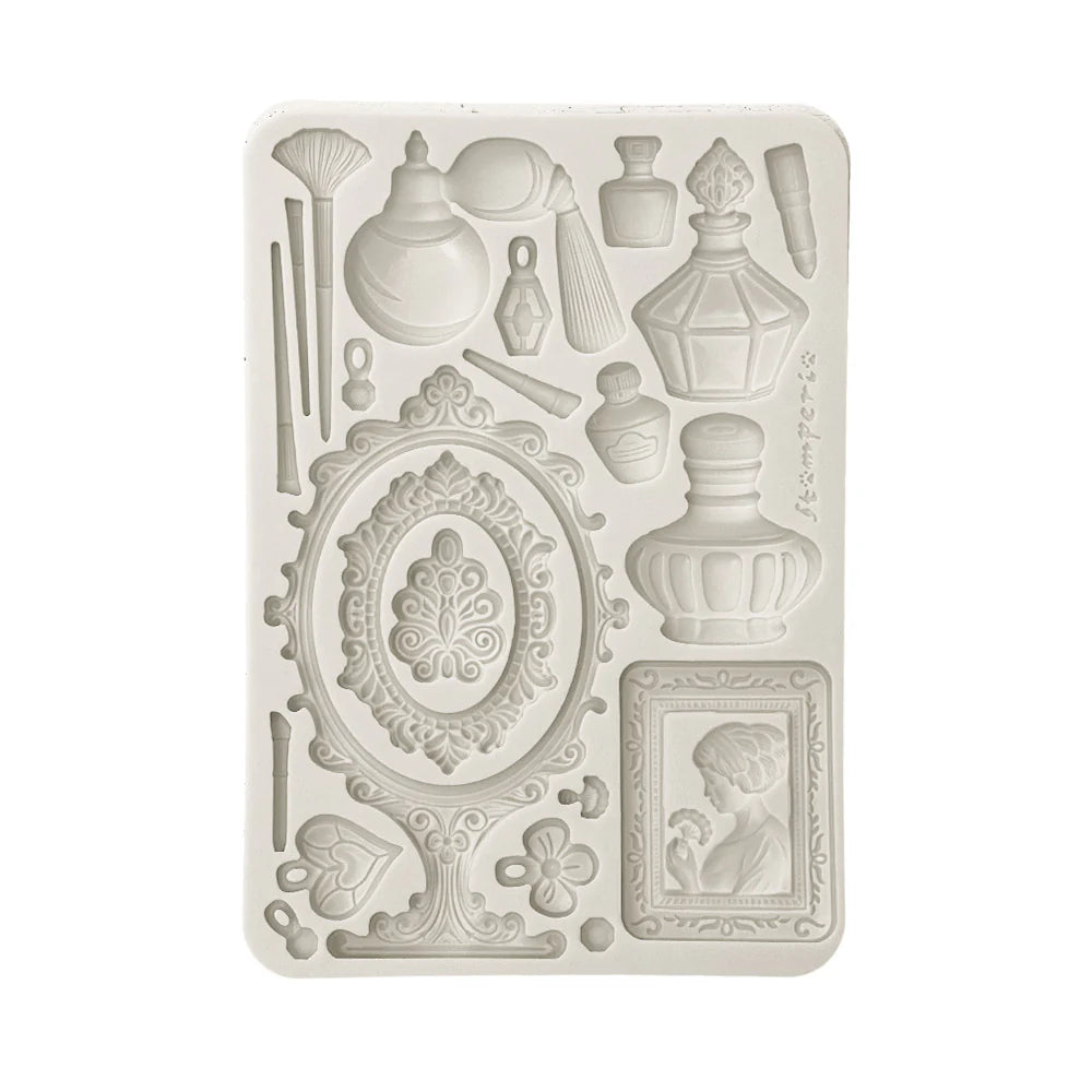 STAMPERIA -MASQUERADE SILICONE MOULD 14.8 X 21CM KACMA553