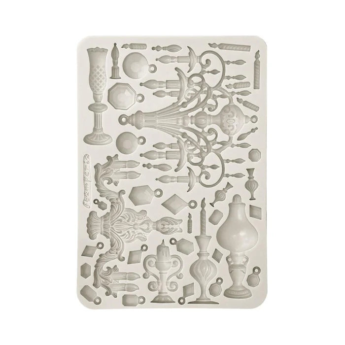 STAMPERIA -MASQUERADE SILICONE MOULD 14.8 X 21CM KACMA555
