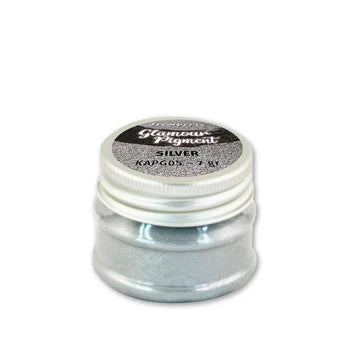 STAMPERIA GLAMOUR PIGMENT ( MICA) SILVER  KAP05 7gms