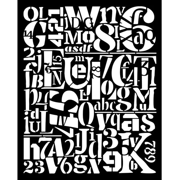 STAMPERIA FURRY FRIENDS STENCIL20CM X 25CM KSTD189