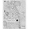 STAMPERIA STENCIL  NOTEBOOK SCRIPTS AND POSTMARKS KSTD222