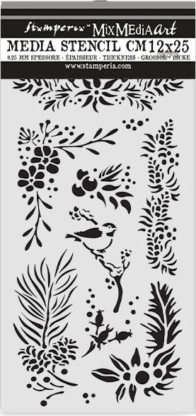 STAMPERIA STENCIL THE OWL HOUSE  12CM X 25CM  KSTDL127