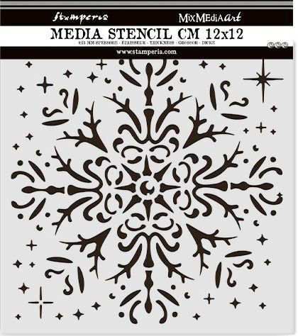 STAMPERIA STENCILTHE OWL HOUSE 12CM X 12CM KSTDS52