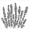 TCW860 6" X 6" STENCIL LAVENDER