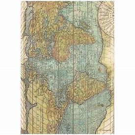 STAMPERIA  A4 Rice Paper - AROUND THE WORLD   DFSA4778