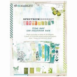 49 & Market  Spectrum Sherbet TIDAL WAVE 6 x 8 Collection Pack