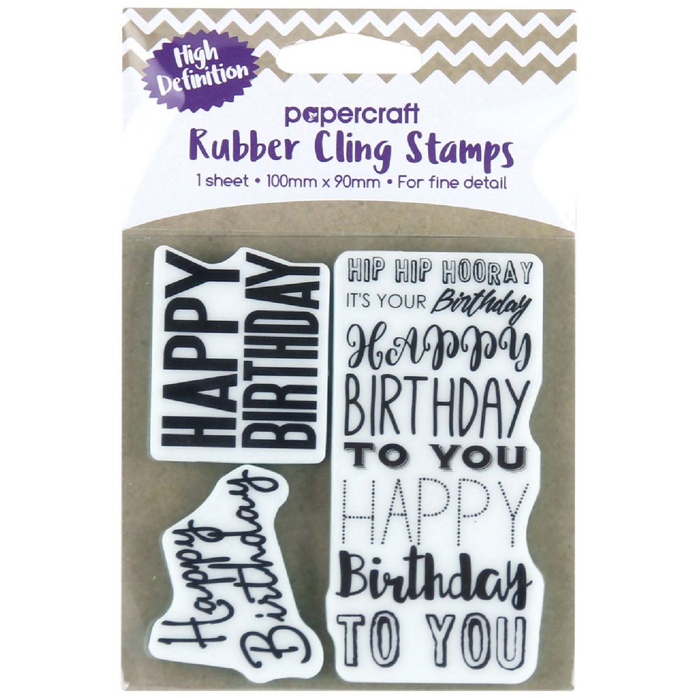 PAPERCRAFT HAPPY BIRTHDAY STAMP J6425