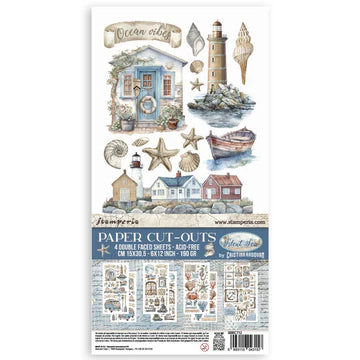 STAMPERIA SILENT SEA  PAPER CUT-OUTS SBBCT12